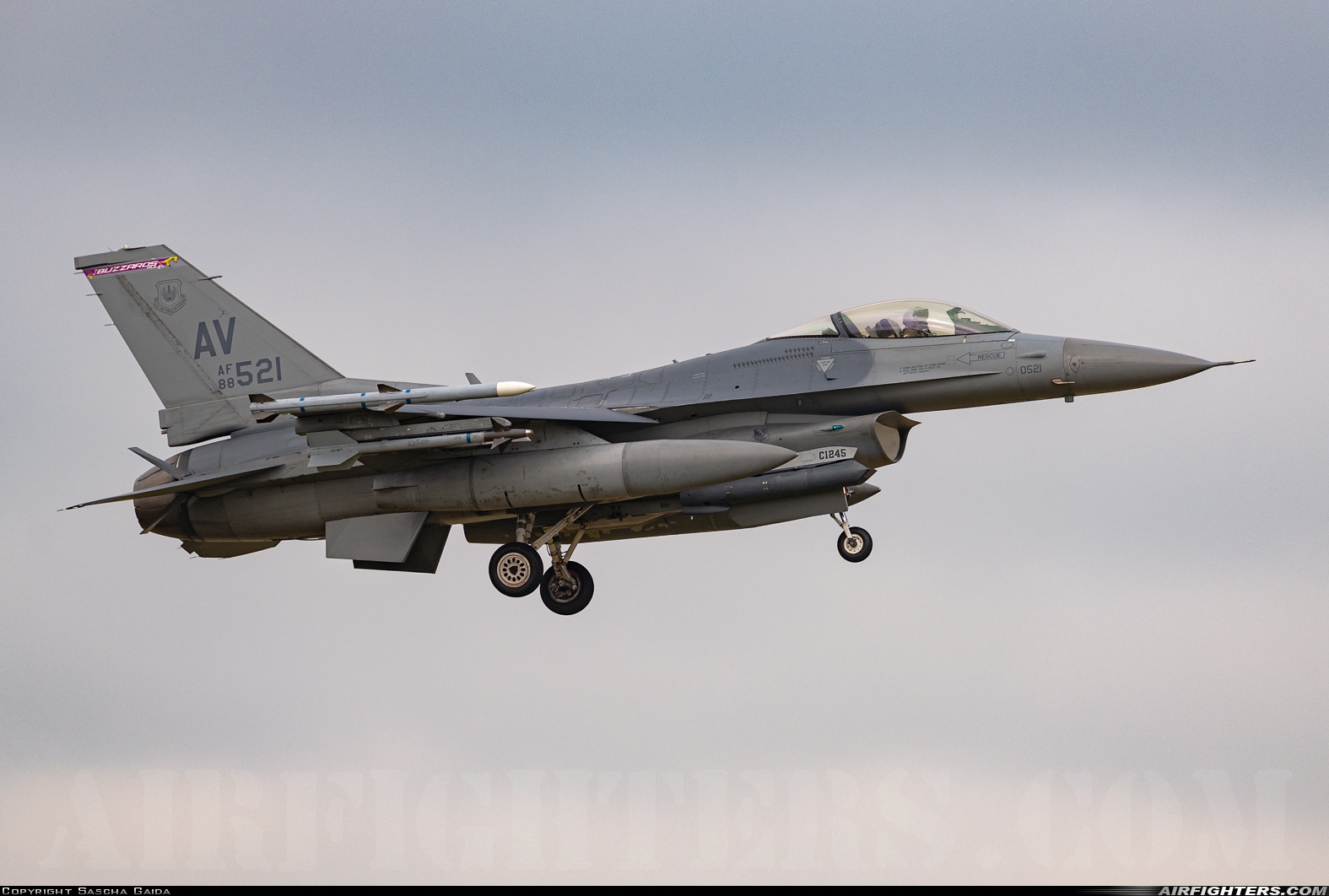USA - Air Force General Dynamics F-16C Fighting Falcon 88-0521 at Leeuwarden (LWR / EHLW), Netherlands