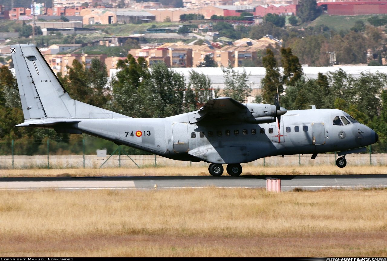 Spain - Air Force CASA CN235M-100 T.19B-13 at Malaga (AGP / LEMG), Spain