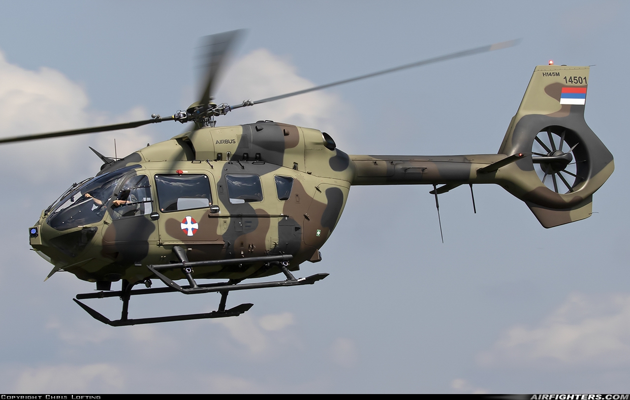 Serbia - Air Force Eurocopter EC-145M 14501 at Belgrade - Batajnica (BJY / LYBT), Serbia