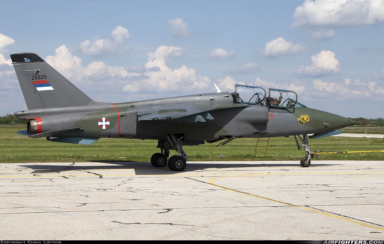 Serbia - Air Force Soko NJ-22 Orao 25529 at Belgrade - Batajnica (BJY / LYBT), Serbia