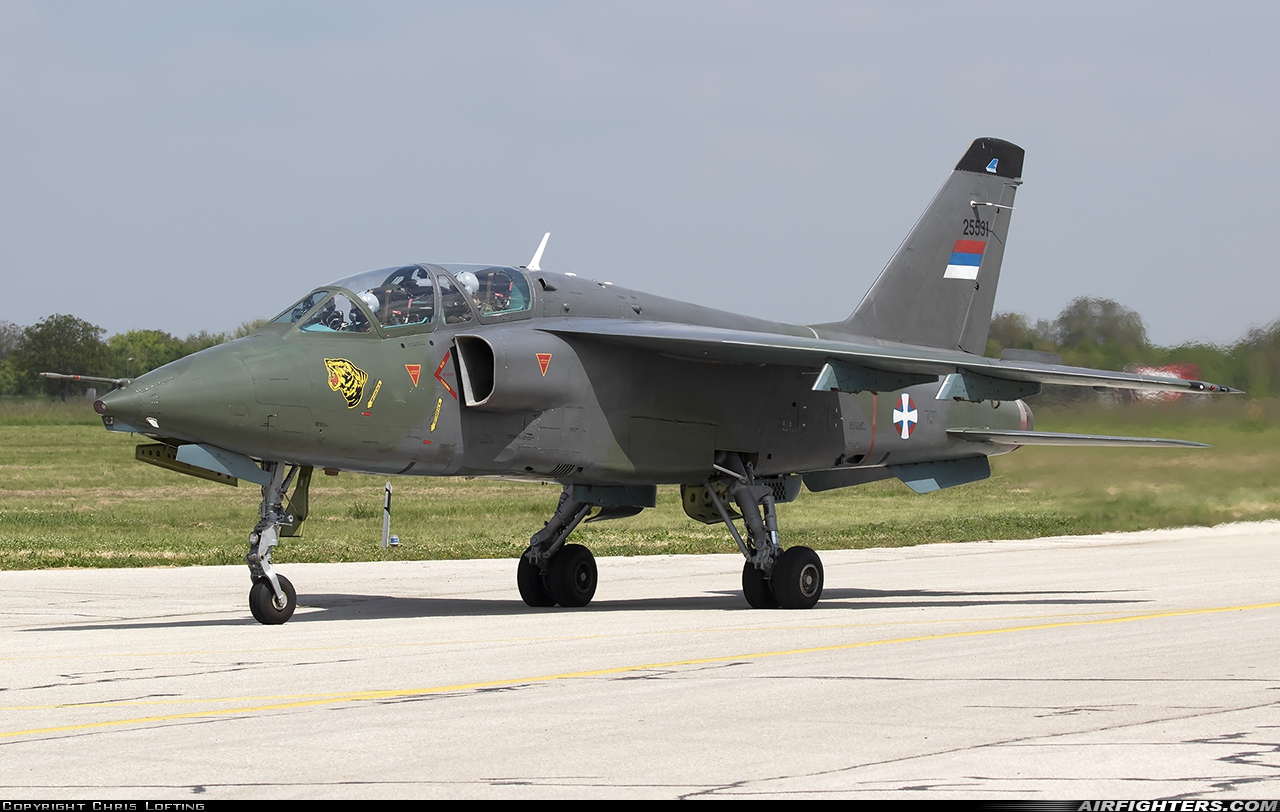 Serbia - Air Force Soko NJ-22 Orao 25531 at Belgrade - Batajnica (BJY / LYBT), Serbia