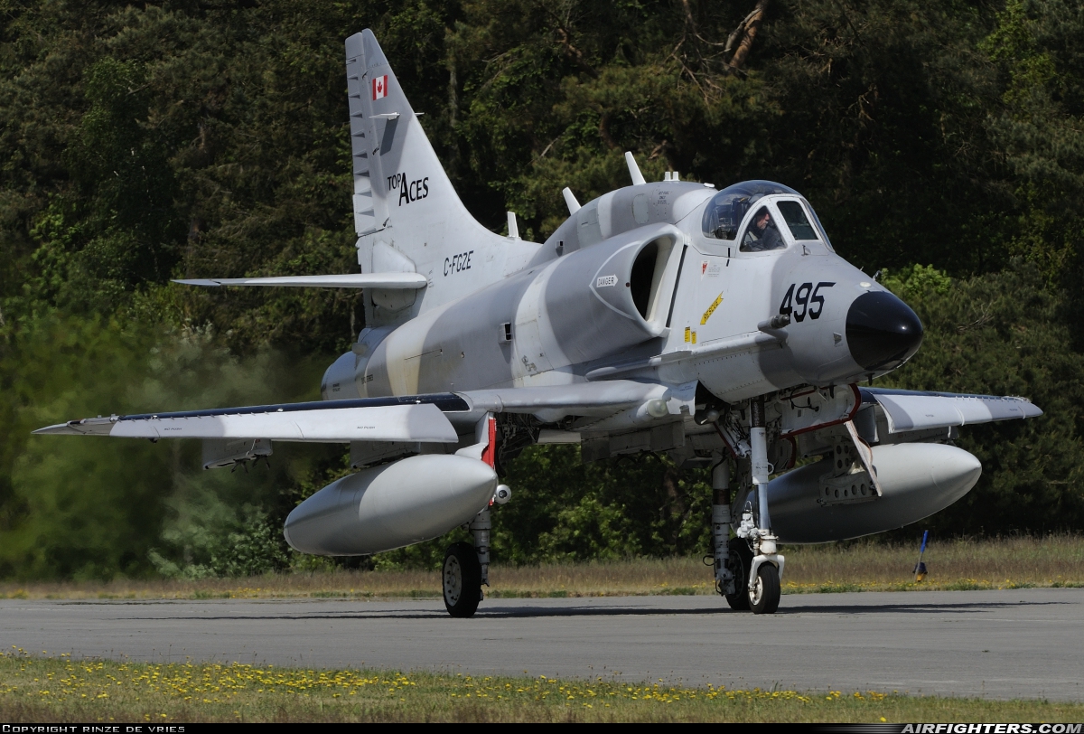 Company Owned - Top Aces (ATSI) Douglas A-4N Skyhawk C-FGZE at Nordholz (- Cuxhaven) (NDZ / ETMN), Germany