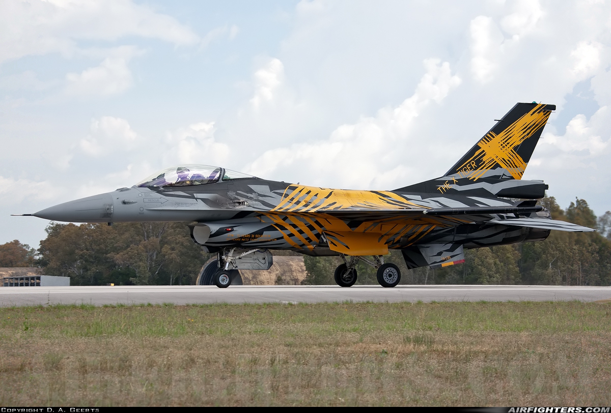 Belgium - Air Force General Dynamics F-16AM Fighting Falcon FA-136 at Araxos (GPA / LGRX), Greece