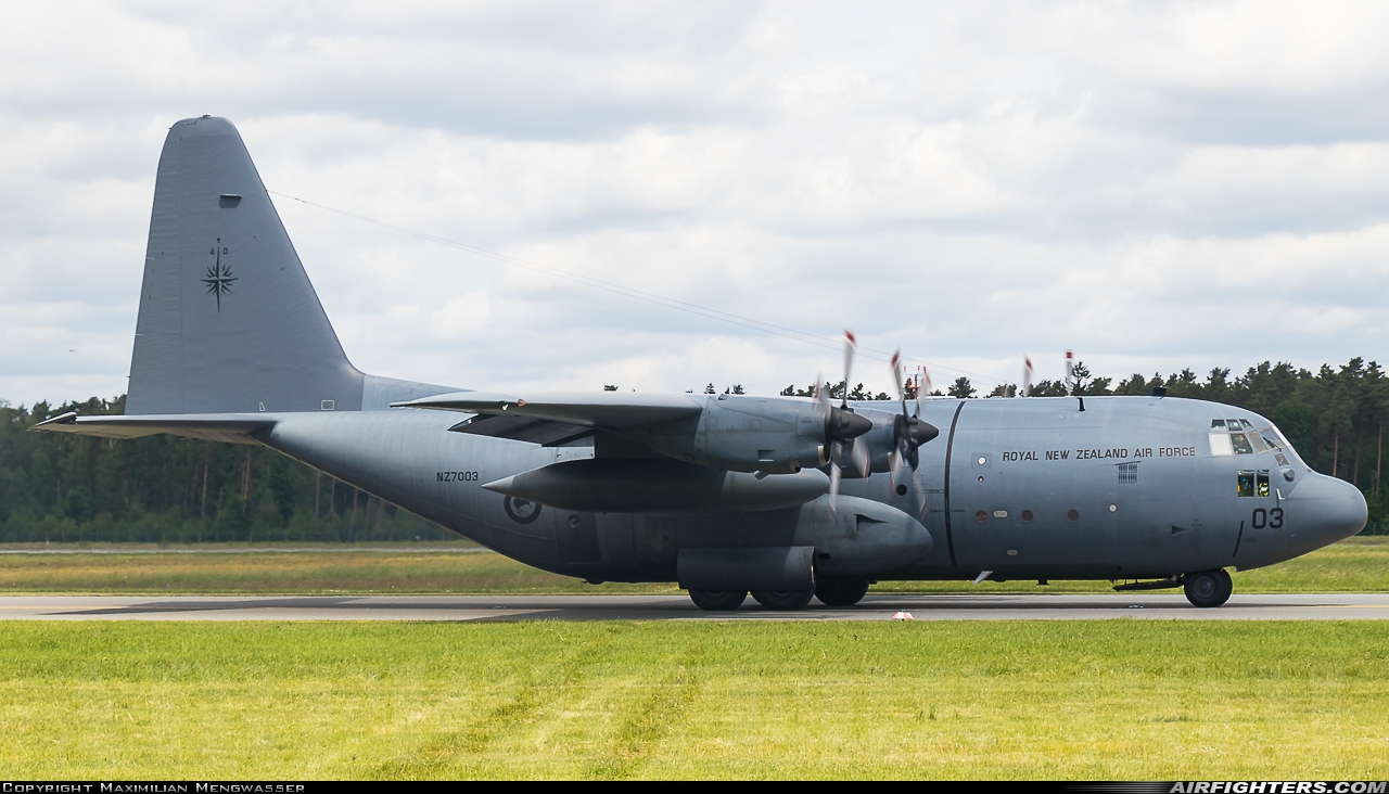 New Zealand - Air Force Lockheed C-130H Hercules (L-382) NZ7003 at Nuremberg (NUE / EDDN), Germany