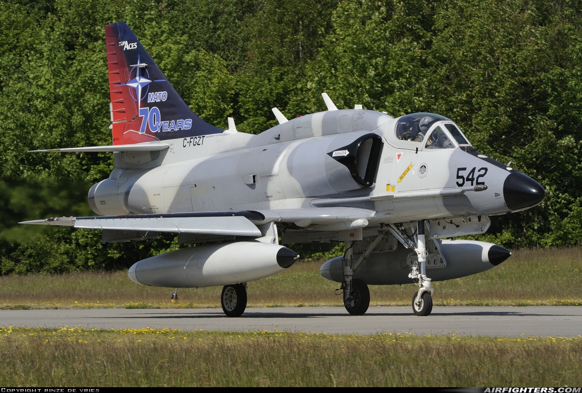 Company Owned - Top Aces (ATSI) Douglas A-4N Skyhawk C-FGZT at Nordholz (- Cuxhaven) (NDZ / ETMN), Germany