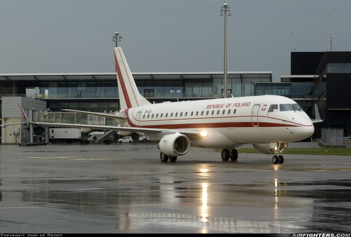 Poland - Government Embraer ERJ-170-200LR SP-LIG at Zurich (- Kloten) (ZRH / LSZH), Switzerland