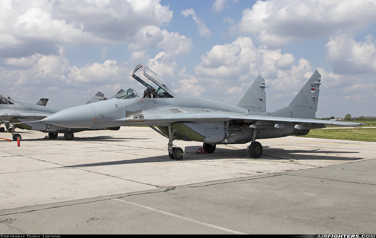 Serbia - Air Force Mikoyan-Gurevich MiG-29 (9.13) 18205 at Belgrade - Batajnica (BJY / LYBT), Serbia