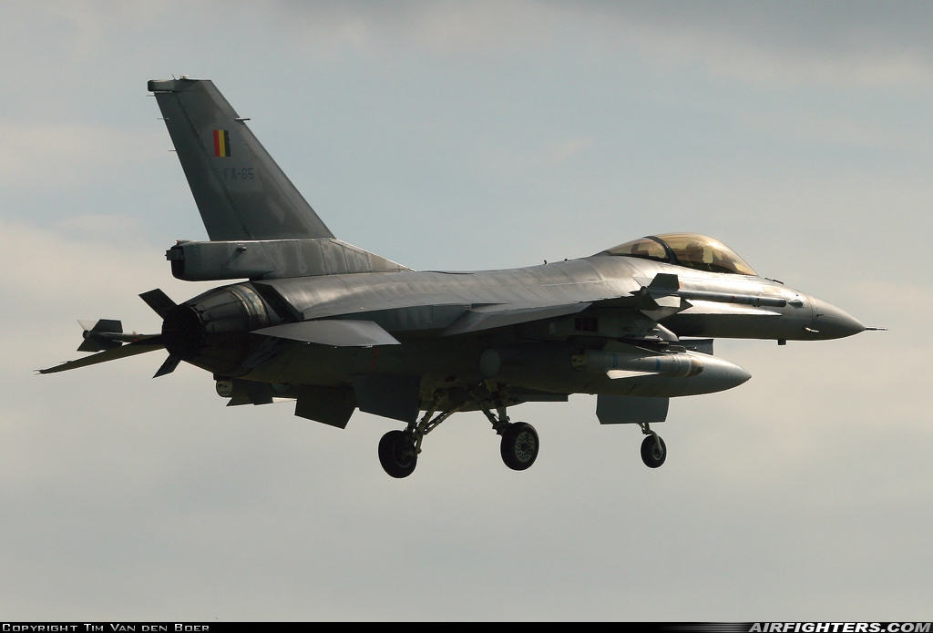 Belgium - Air Force General Dynamics F-16AM Fighting Falcon FA-65 at Kleine Brogel (EBBL), Belgium