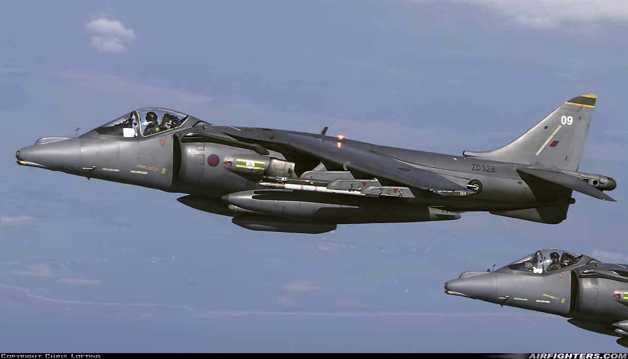 UK - Air Force British Aerospace Harrier GR.7 ZD328 at In Flight, UK