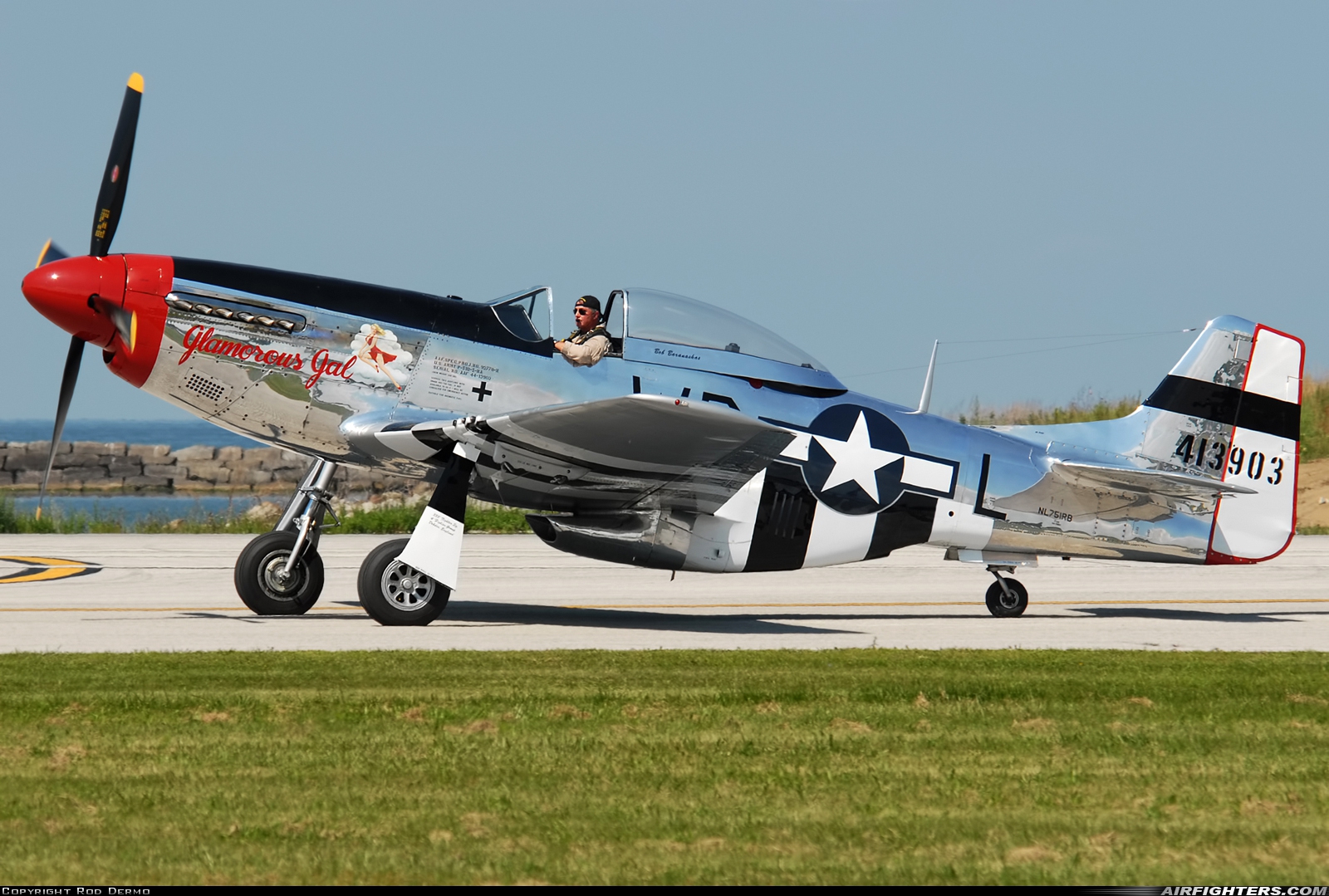 Private North American P-51D Mustang NL751RB at Cleveland - Burke Lakefront (BKL / KBKL), USA