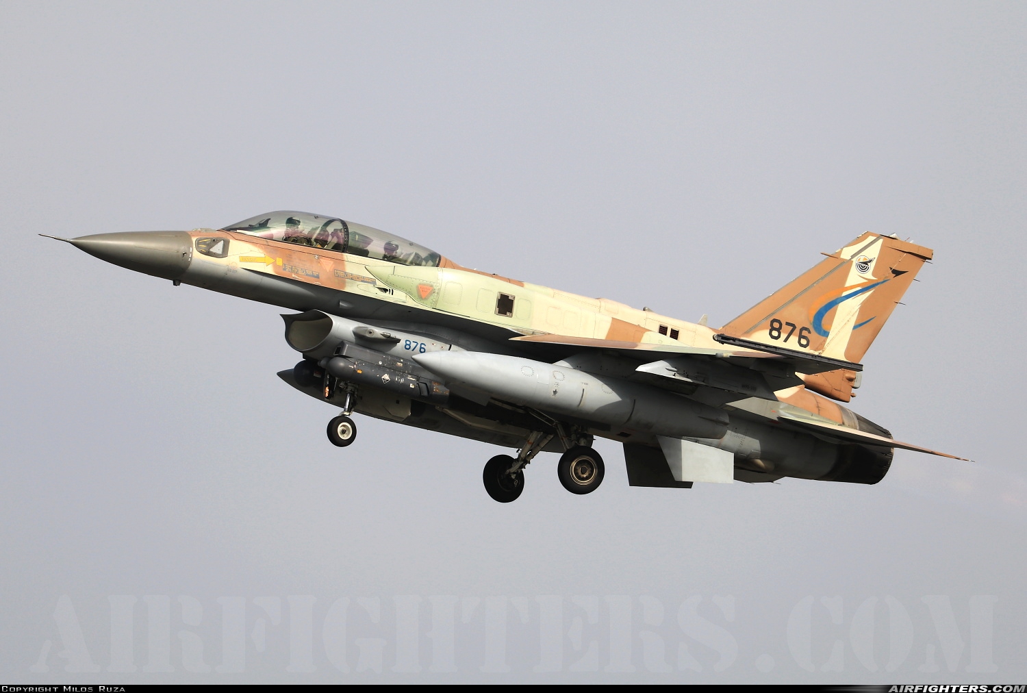 Israel - Air Force Lockheed Martin F-16I Sufa 876 at Andravida (Pyrgos -) (PYR / LGAD), Greece