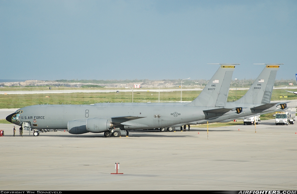 USA - Air Force Boeing KC-135T Stratotanker (717-148) 58-0077 at Willemstad / Curacao - Hato (CUR / TNCC), Netherlands Antilles