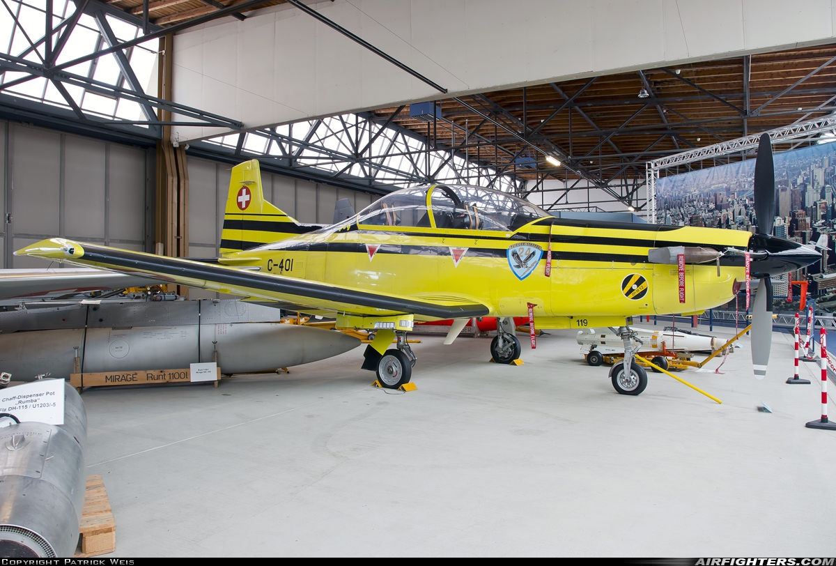 Switzerland - Air Force Pilatus PC-9 C-401 at Dubendorf (LSMD), Switzerland