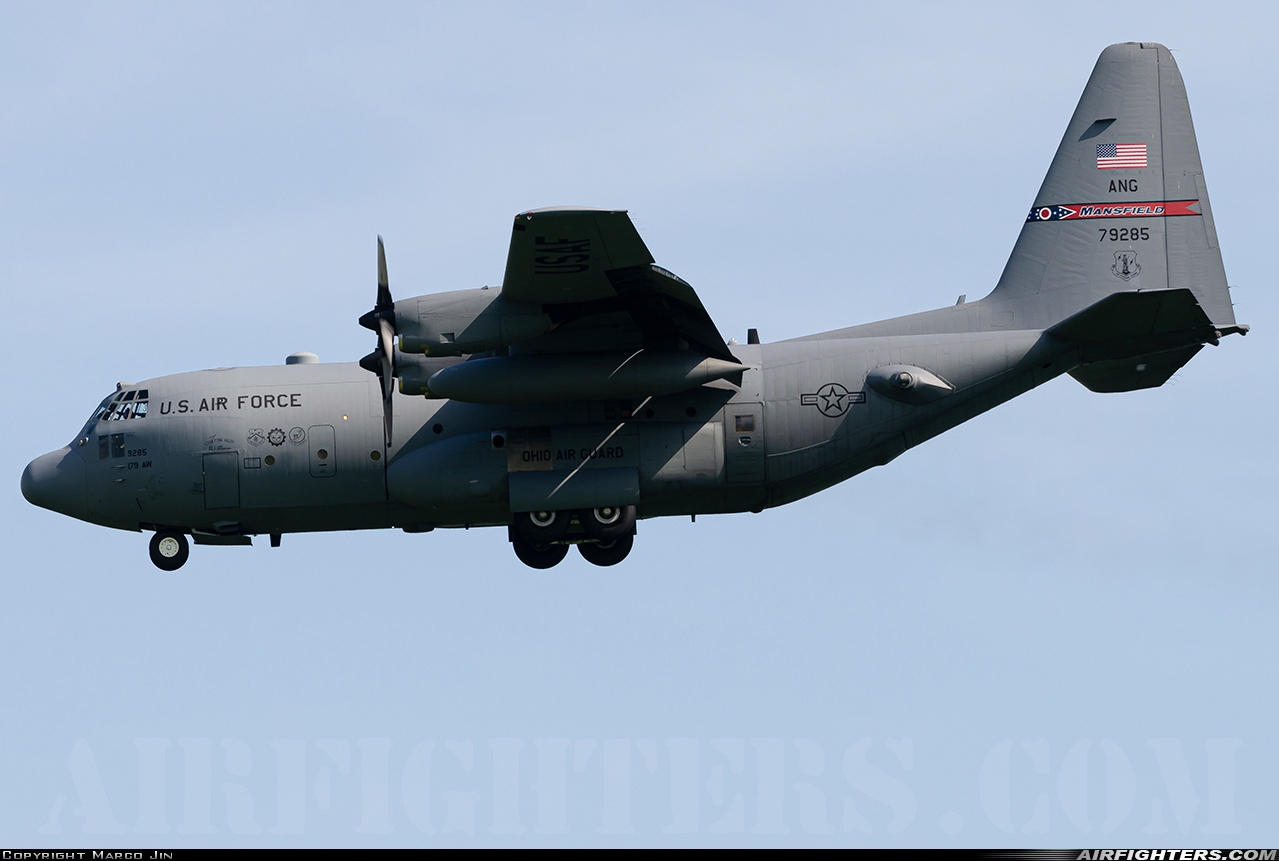USA - Air Force Lockheed C-130H Hercules (L-382) 87-9285 at Aviano (- Pagliano e Gori) (AVB / LIPA), Italy