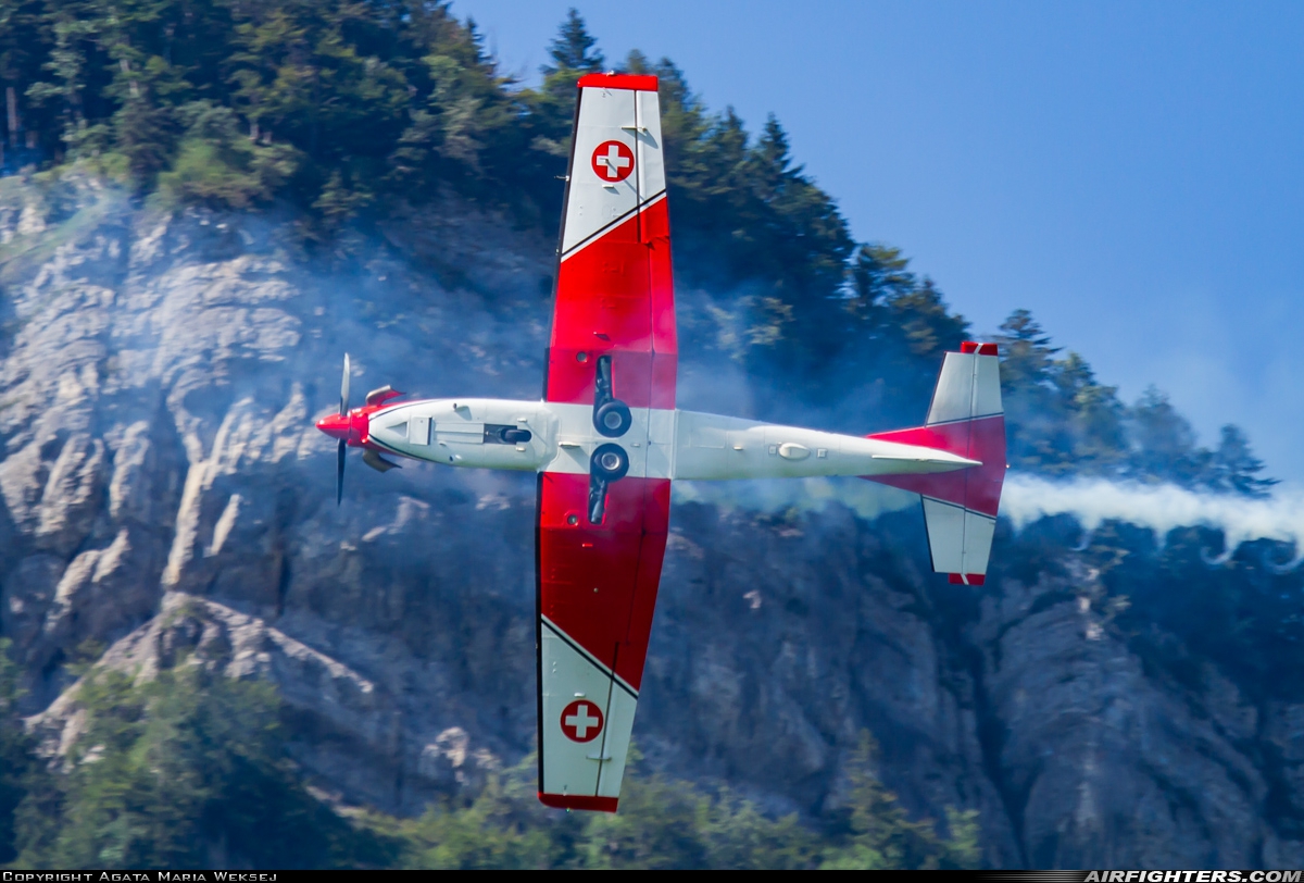 Switzerland - Air Force Pilatus NCPC-7 Turbo Trainer A-912 at Mollis (LSMF), Switzerland