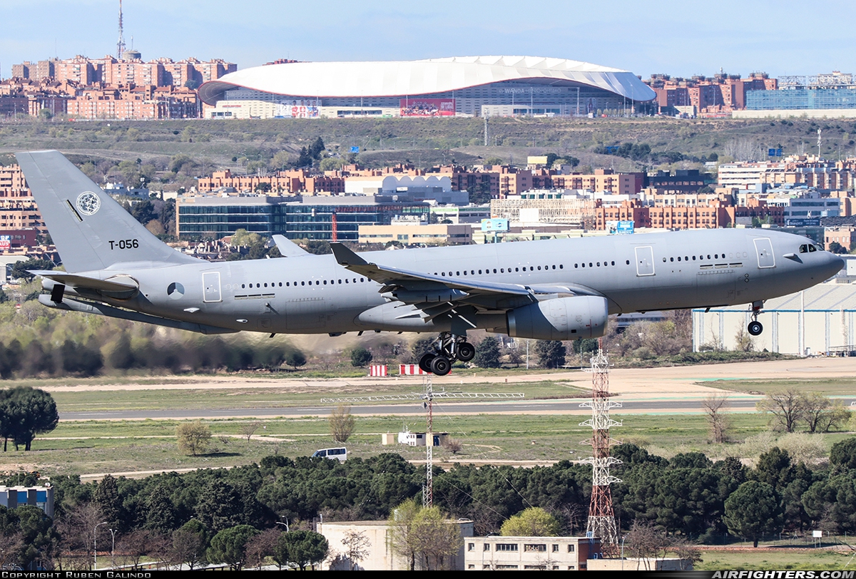 Netherlands - Air Force Airbus KC-30M (A330-243MRTT) T-056 at Madrid - Barajas (MAD / LEMD), Spain