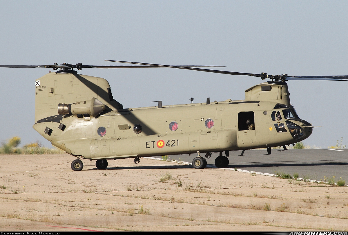 Spain - Army Boeing Vertol CH-47F Chinook HT.17-21A at Colmenar Viejo (LECV), Spain