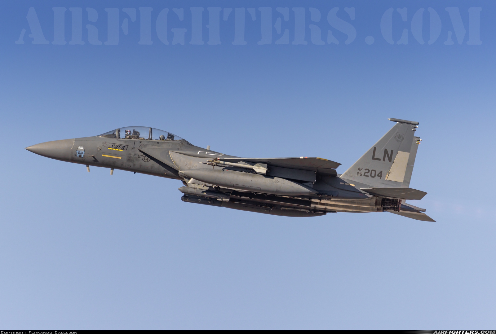 USA - Air Force McDonnell Douglas F-15E Strike Eagle 96-0204 at Albacete (- Los Llanos) (LEAB), Spain