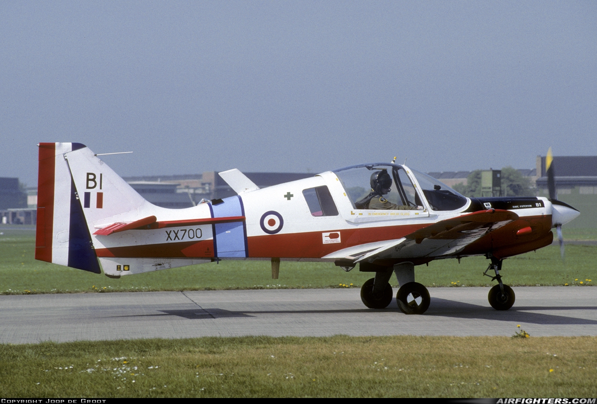 UK - Air Force Scottish Aviation Bulldog T1 XX700 at Waddington (WTN / EGXW), UK
