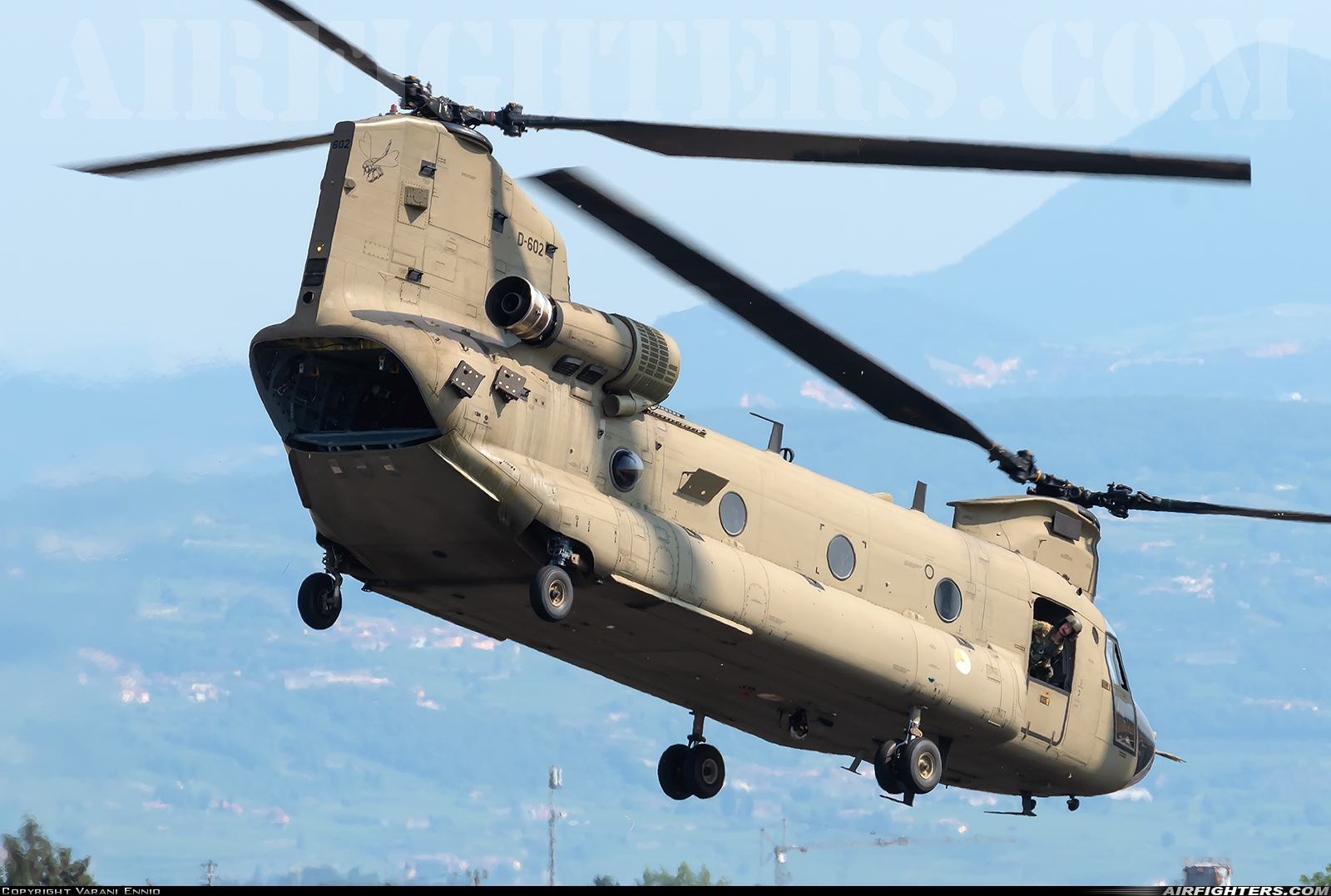 Netherlands - Air Force Boeing Vertol CH-47F Chinook D-602 at Verona - Villafranca (Valerio Catullo) (VRN / LIPX), Italy