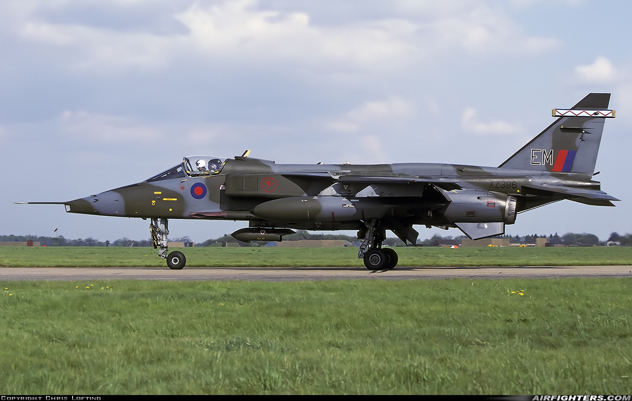 UK - Air Force Sepecat Jaguar GR3A XZ396 at Coltishall (CLF / EGYC), UK