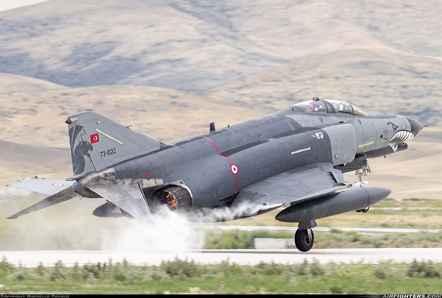 Türkiye - Air Force McDonnell Douglas F-4E-2020 Terminator 73-1022 at Konya (KYA / LTAN), Türkiye