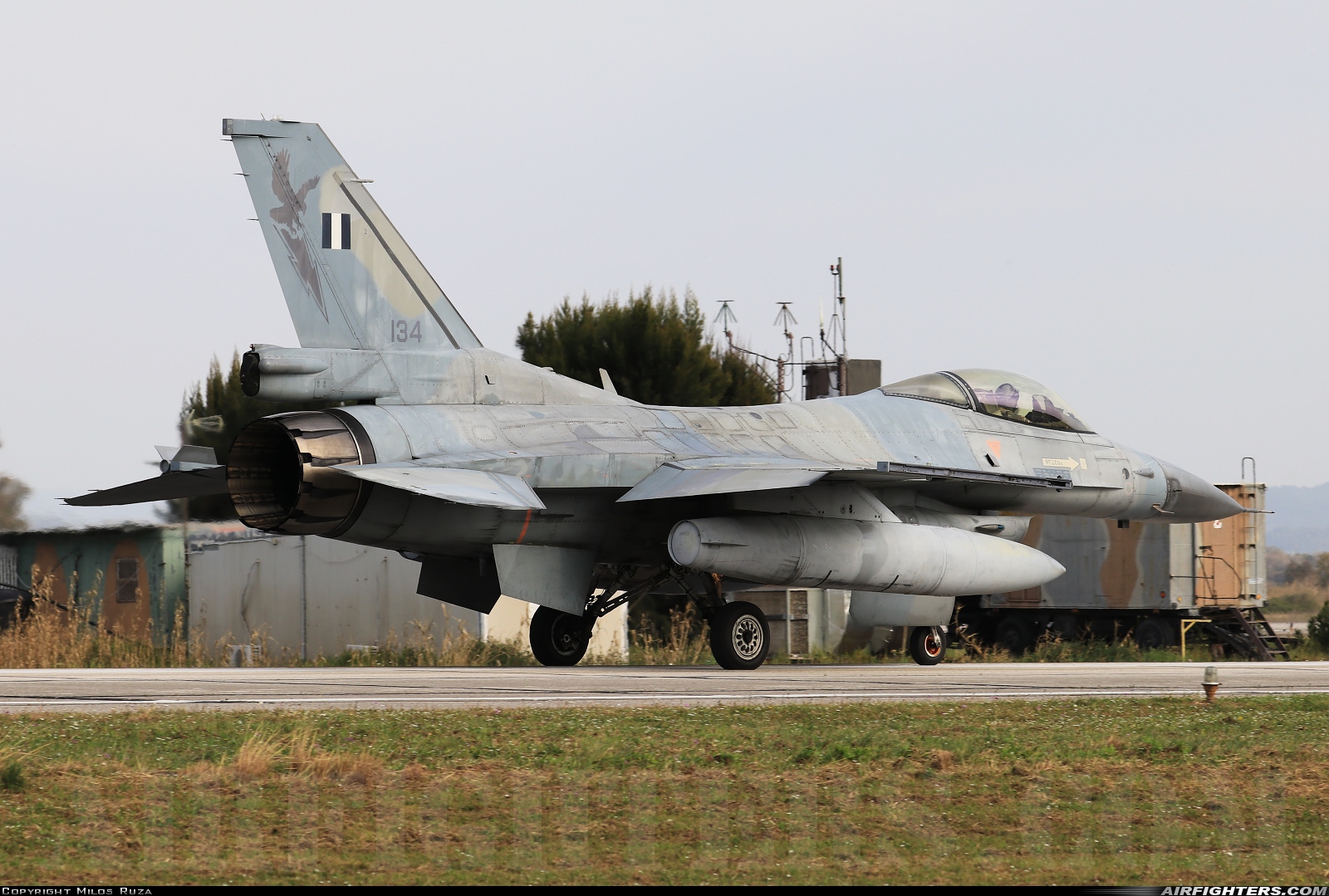 Greece - Air Force General Dynamics F-16C Fighting Falcon 134 at Andravida (Pyrgos -) (PYR / LGAD), Greece