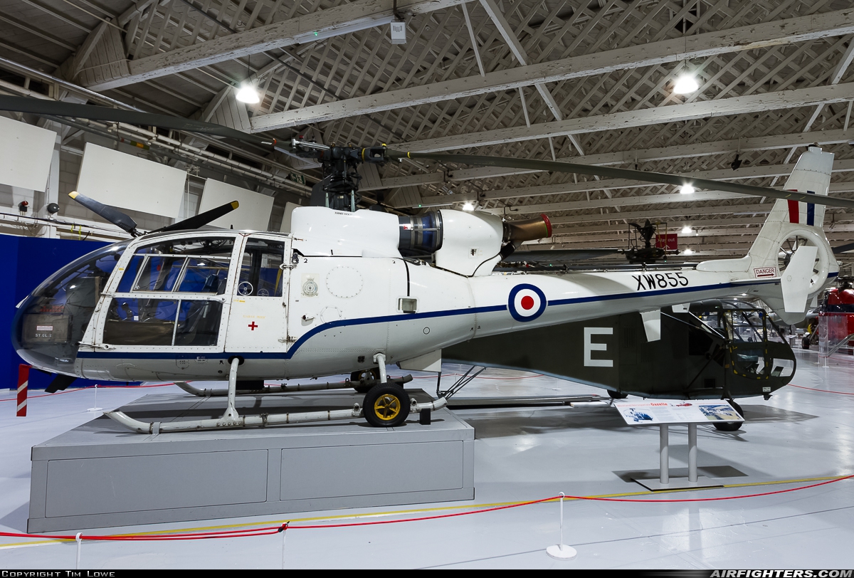 UK - Air Force Westland SA-341 Gazelle HCC4 XW855 at Hendon, UK