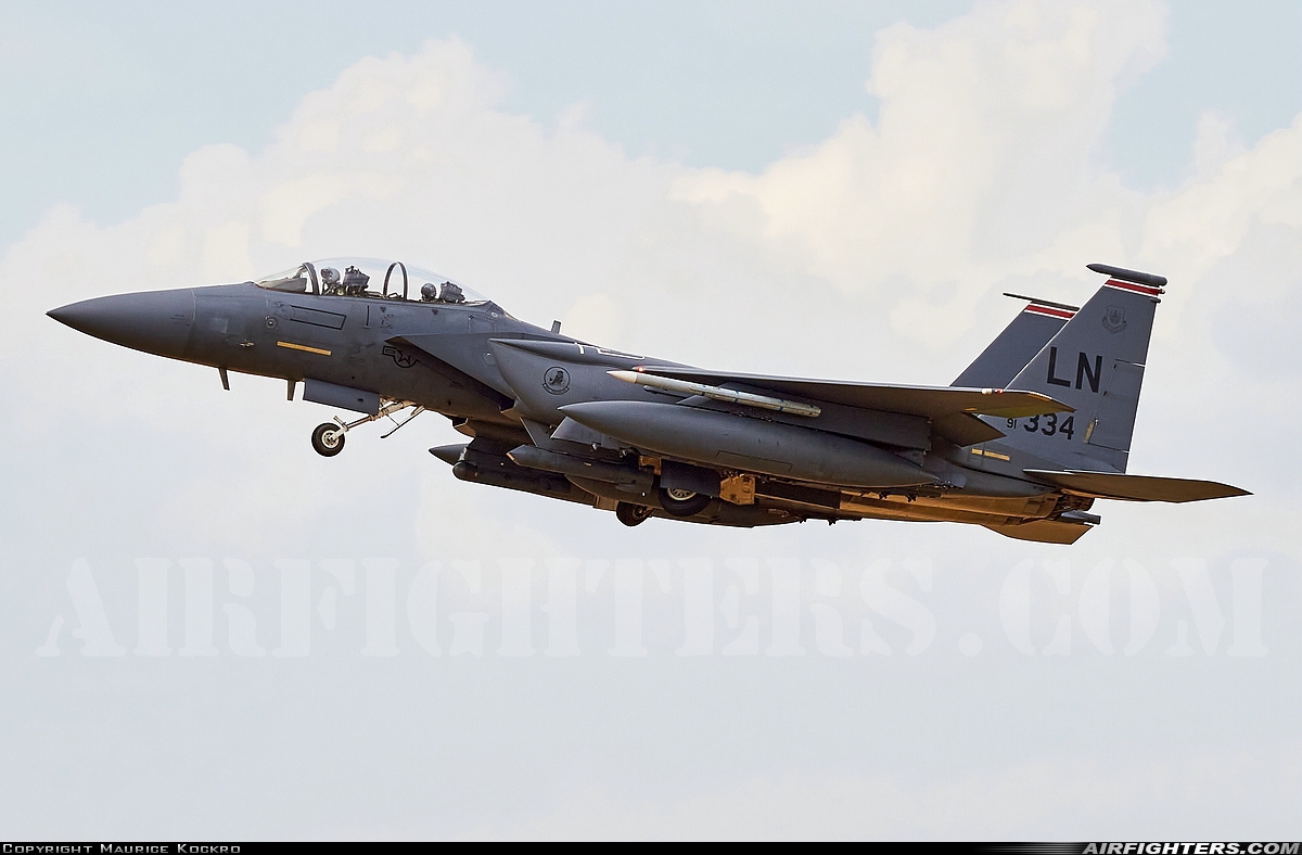 USA - Air Force McDonnell Douglas F-15E Strike Eagle 91-0334 at Lakenheath (LKZ / EGUL), UK