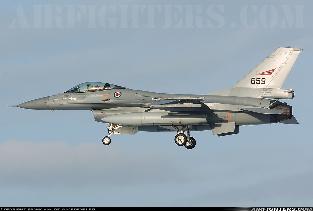 Norway - Air Force General Dynamics F-16AM Fighting Falcon 659 at Kleine Brogel (EBBL), Belgium