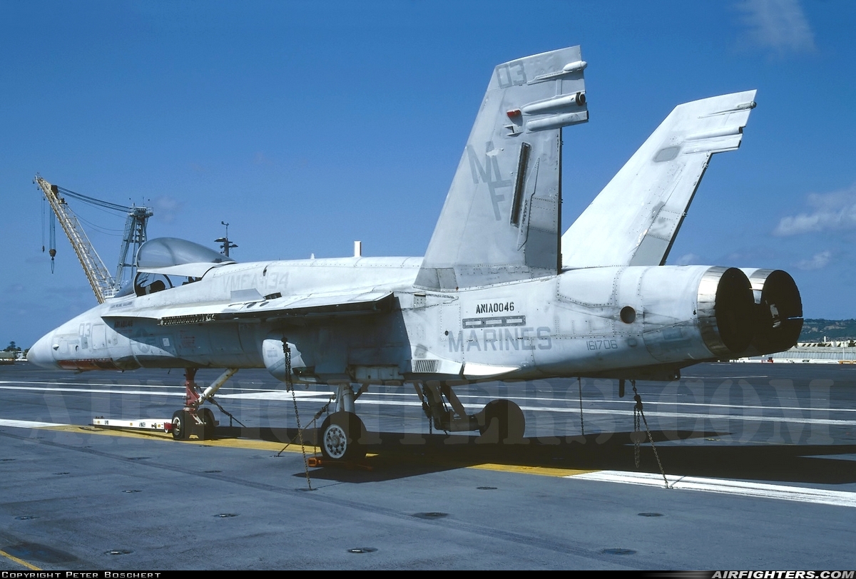 USA - Marines McDonnell Douglas F/A-18A Hornet 161706 at San Diego - North Island NAS / Halsey Field (NZY / KNZY), USA