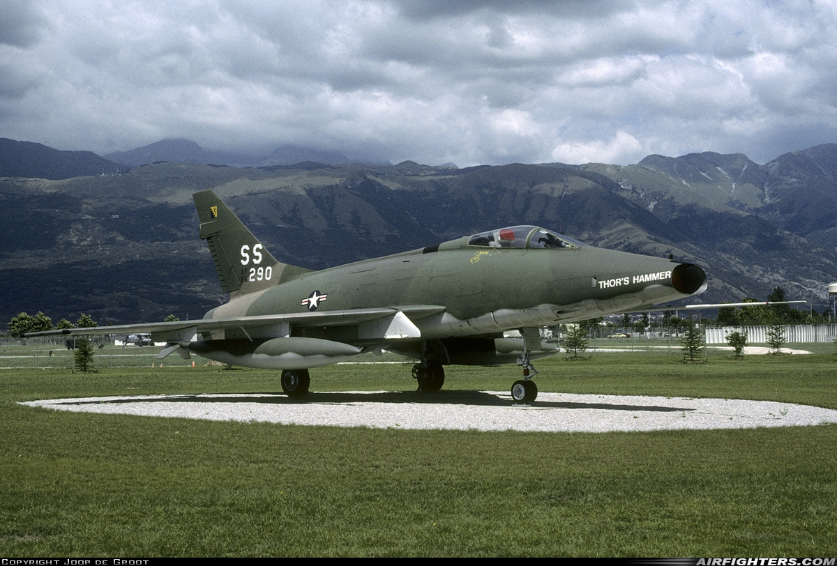 USA - Air Force North American F-100D Super Sabre 54-2290 at Aviano (- Pagliano e Gori) (AVB / LIPA), Italy