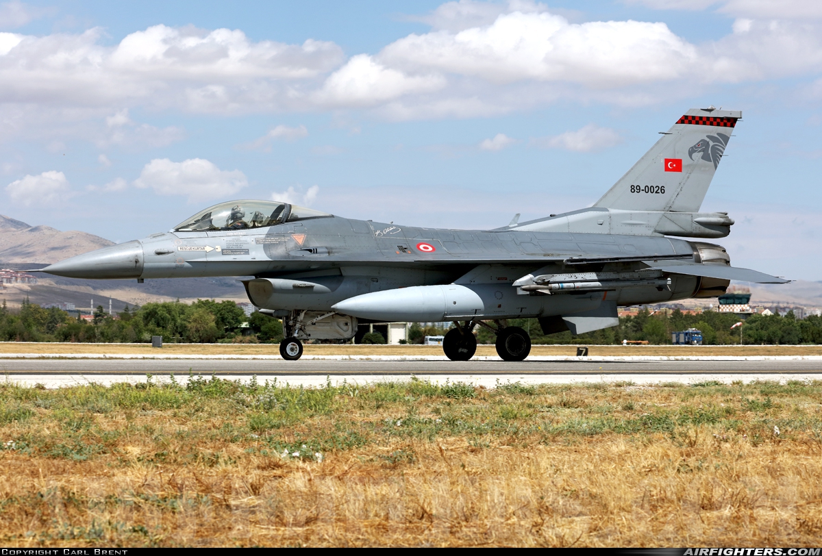 Türkiye - Air Force General Dynamics F-16C Fighting Falcon 89-0026 at Konya (KYA / LTAN), Türkiye