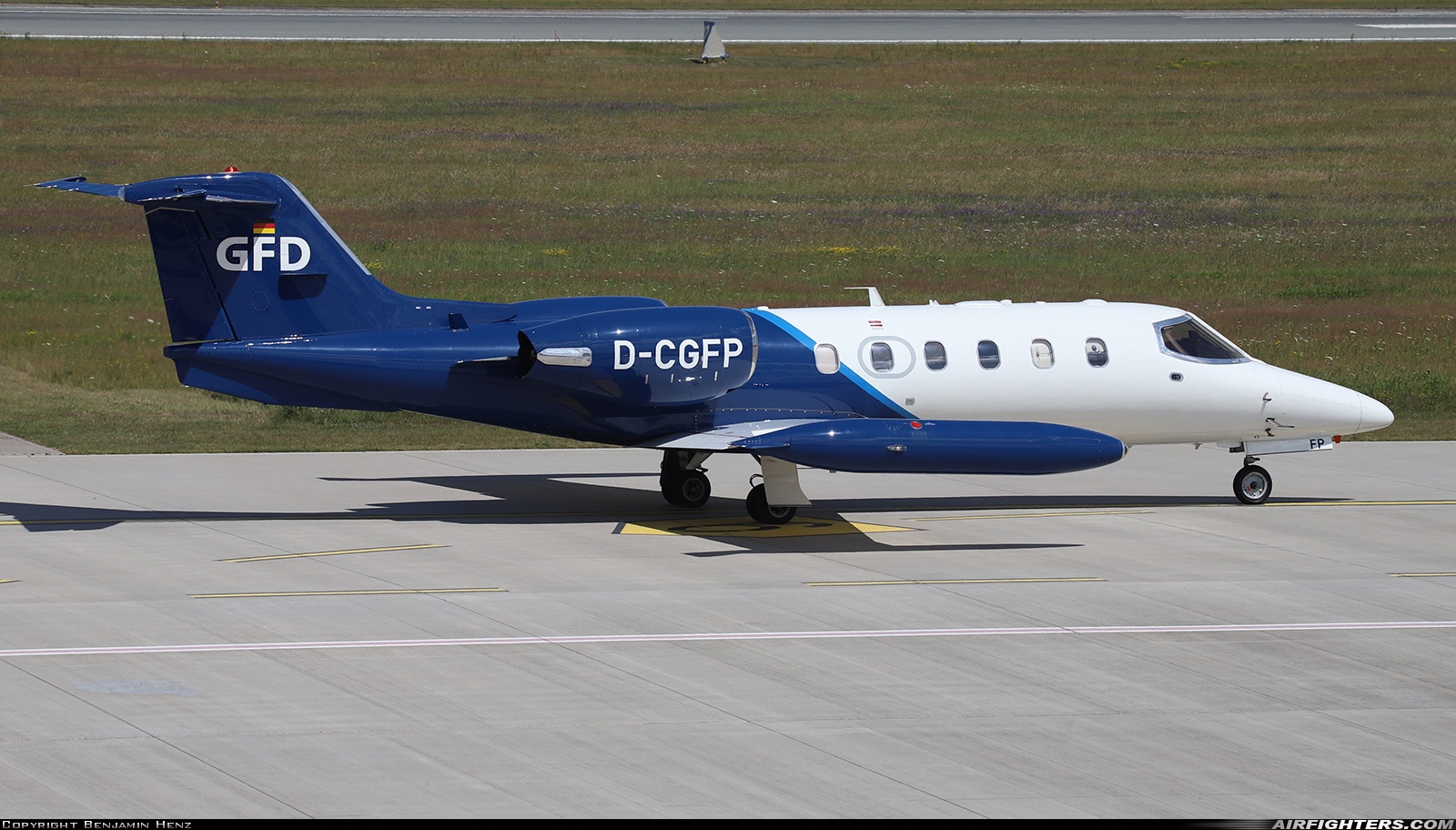 Company Owned - GFD Learjet 35A D-CGFP at Rostock - Laage (RLG / ETNL), Germany