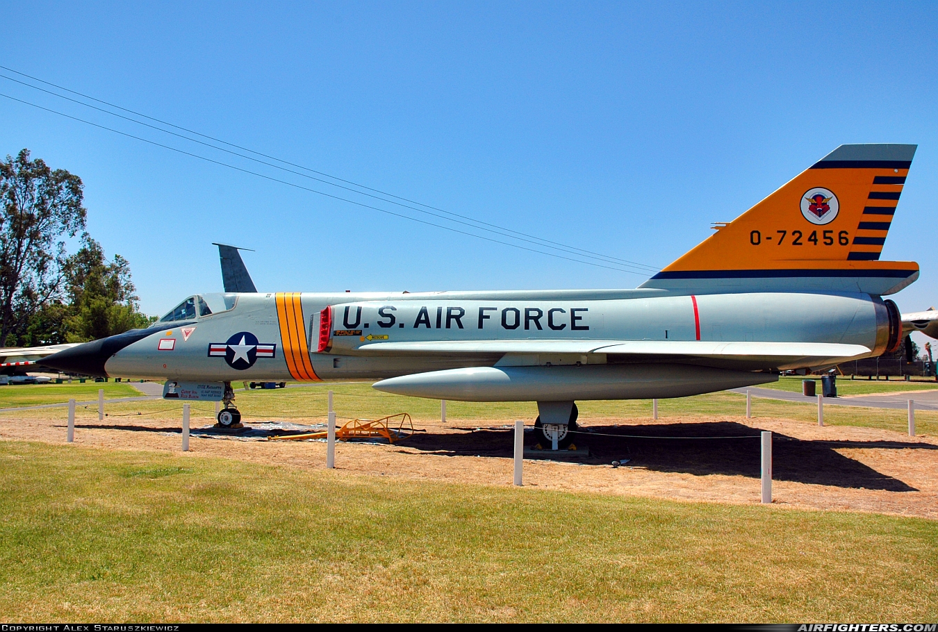 USA - Air Force Convair F-106A Delta Dart (8) 58-0793 at Atwater (Merced) - Castle (AFB) (MER / KMER), USA
