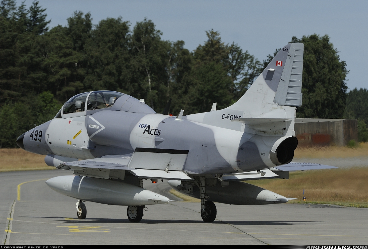 Company Owned - Top Aces (ATSI) Douglas TA-4J Skyhawk C-FGWT at Nordholz (- Cuxhaven) (NDZ / ETMN), Germany
