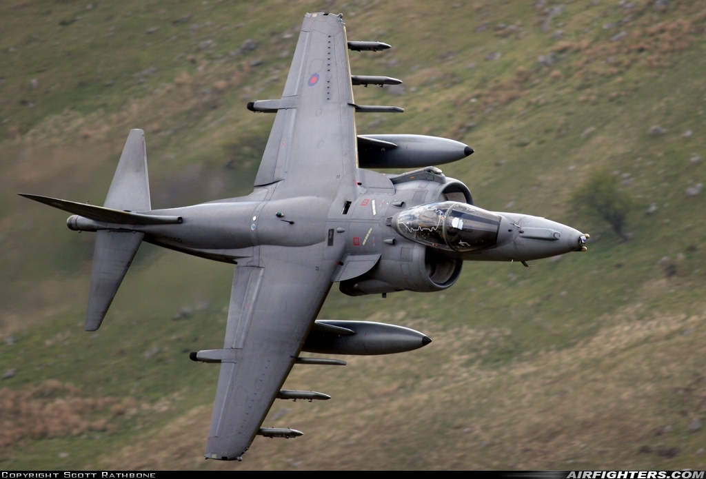 UK - Air Force British Aerospace Harrier GR.7  at Off-Airport - Machynlleth Loop Area, UK