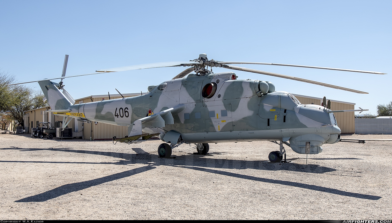 East Germany - Air Force Mil Mi-24D 406 at Tucson - Pima Air and Space Museum, USA