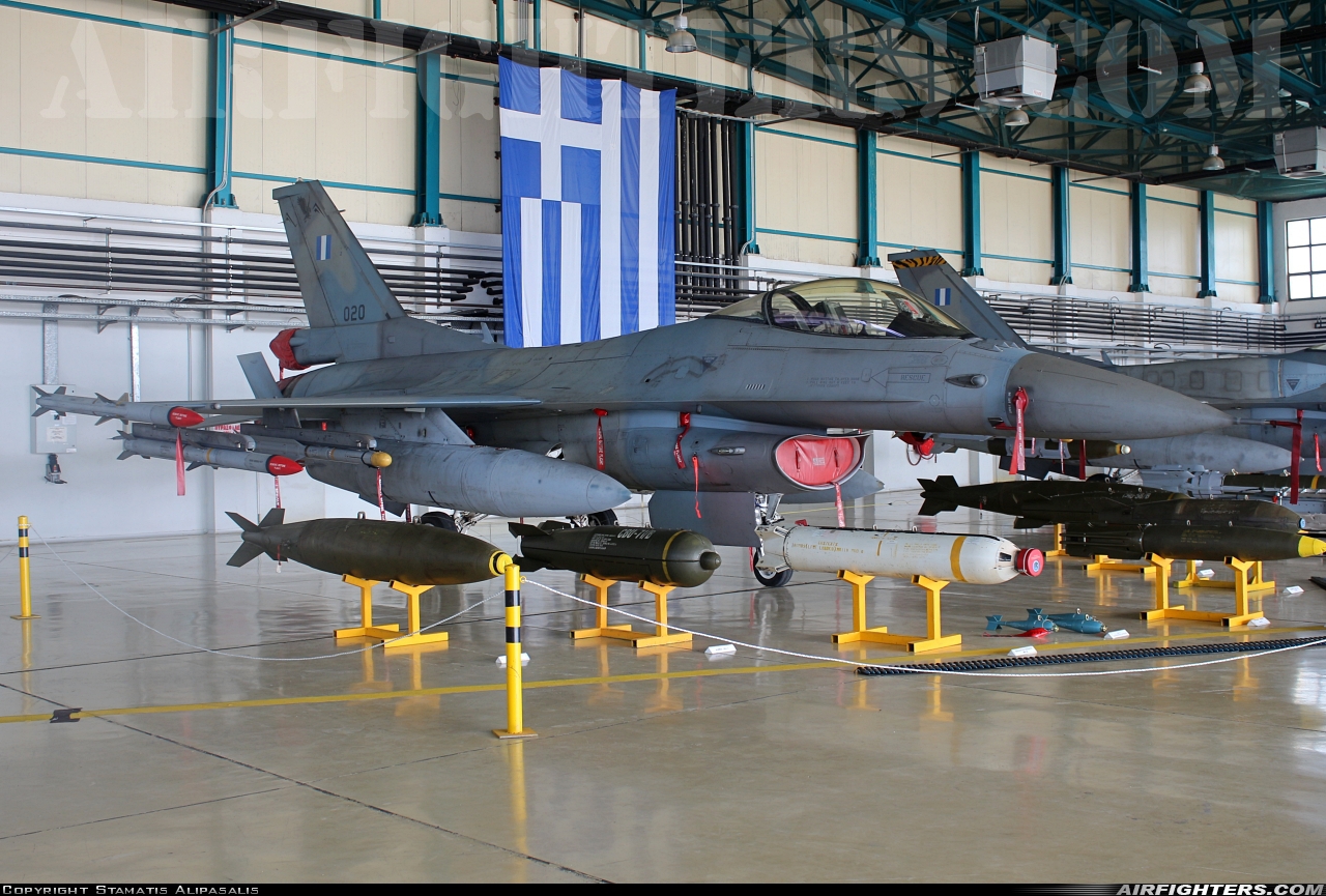 Greece - Air Force General Dynamics F-16C Fighting Falcon 020 at Araxos (GPA / LGRX), Greece