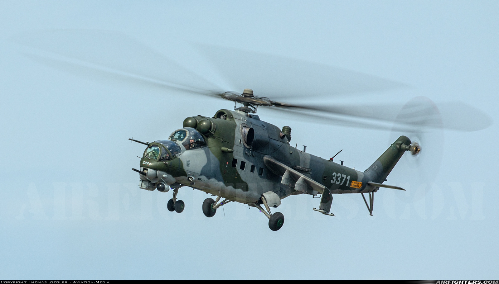 Czech Republic - Air Force Mil Mi-35 (Mi-24V) 3371 at Araxos (GPA / LGRX), Greece
