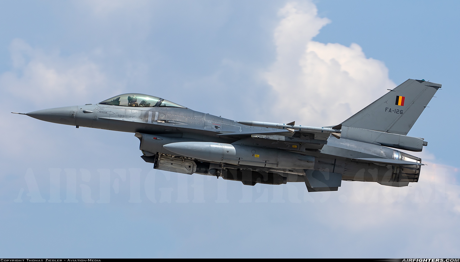 Belgium - Air Force General Dynamics F-16AM Fighting Falcon FA-126 at Araxos (GPA / LGRX), Greece
