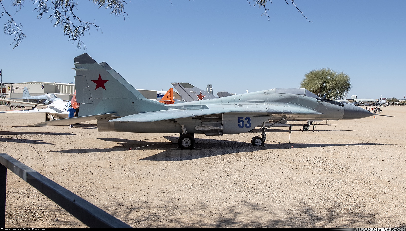 Russia - Air Force Mikoyan-Gurevich MiG-29A (9.12A) 53 at Tucson - Pima Air and Space Museum, USA