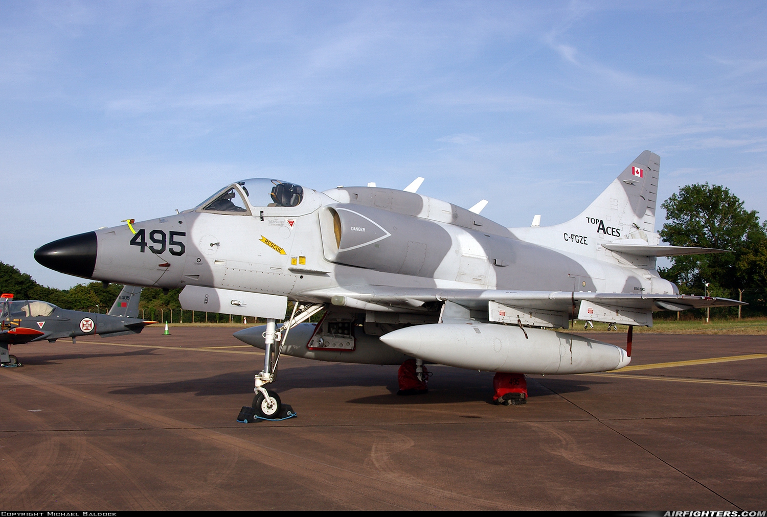Company Owned - Top Aces (ATSI) Douglas A-4N Skyhawk C-FGZE at Fairford (FFD / EGVA), UK