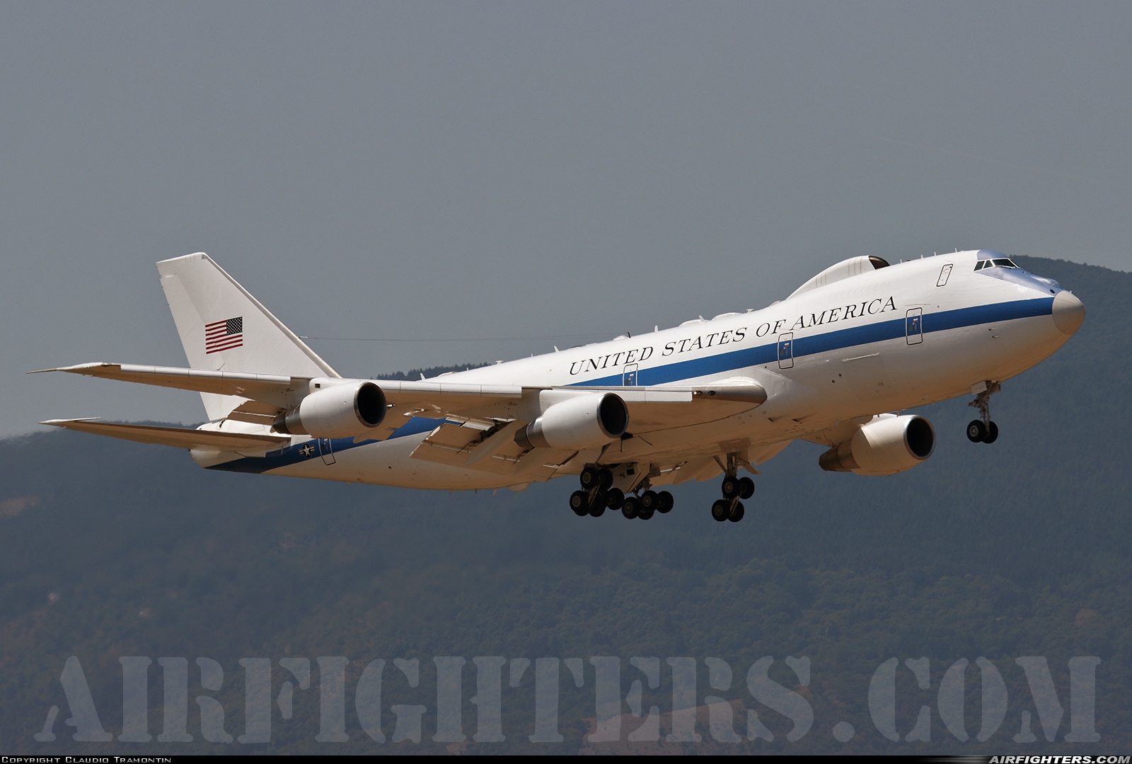 USA - Air Force Boeing E-4B (747-200B) 73-1676 at Aviano (- Pagliano e Gori) (AVB / LIPA), Italy