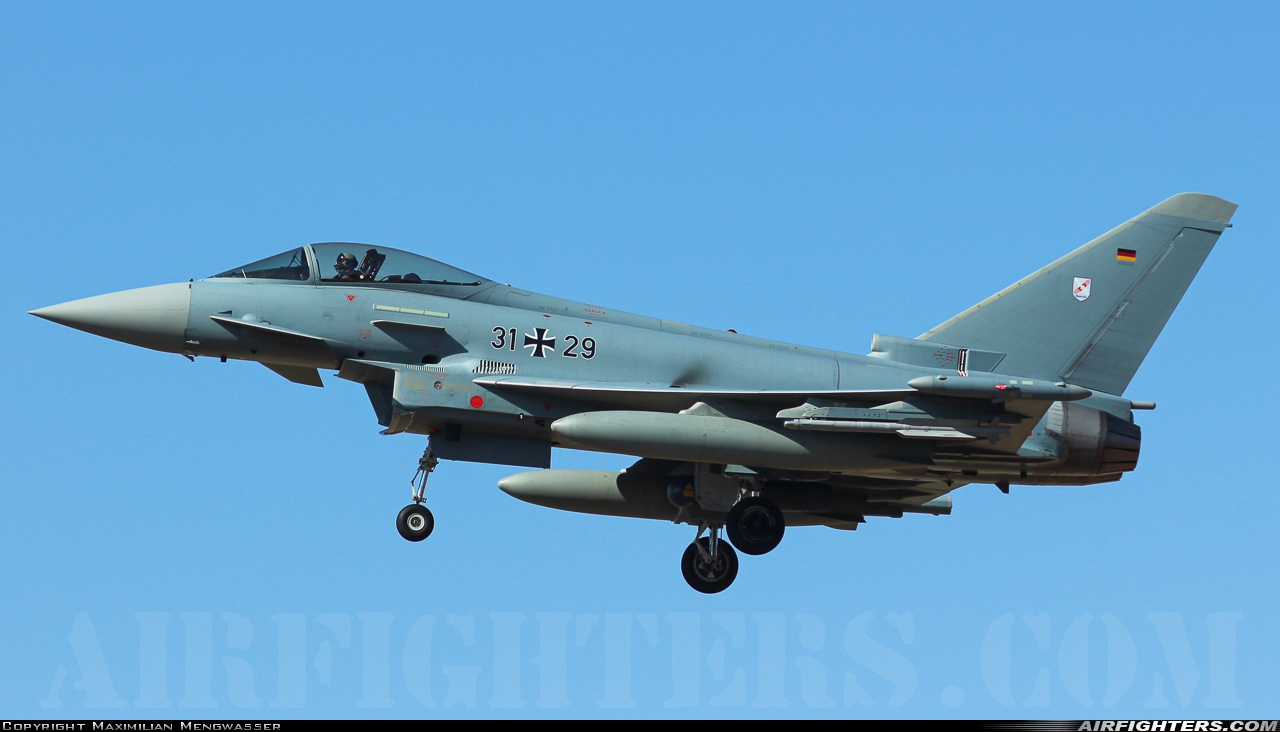 Germany - Air Force Eurofighter EF-2000 Typhoon S 31+29 at Norvenich (ETNN), Germany
