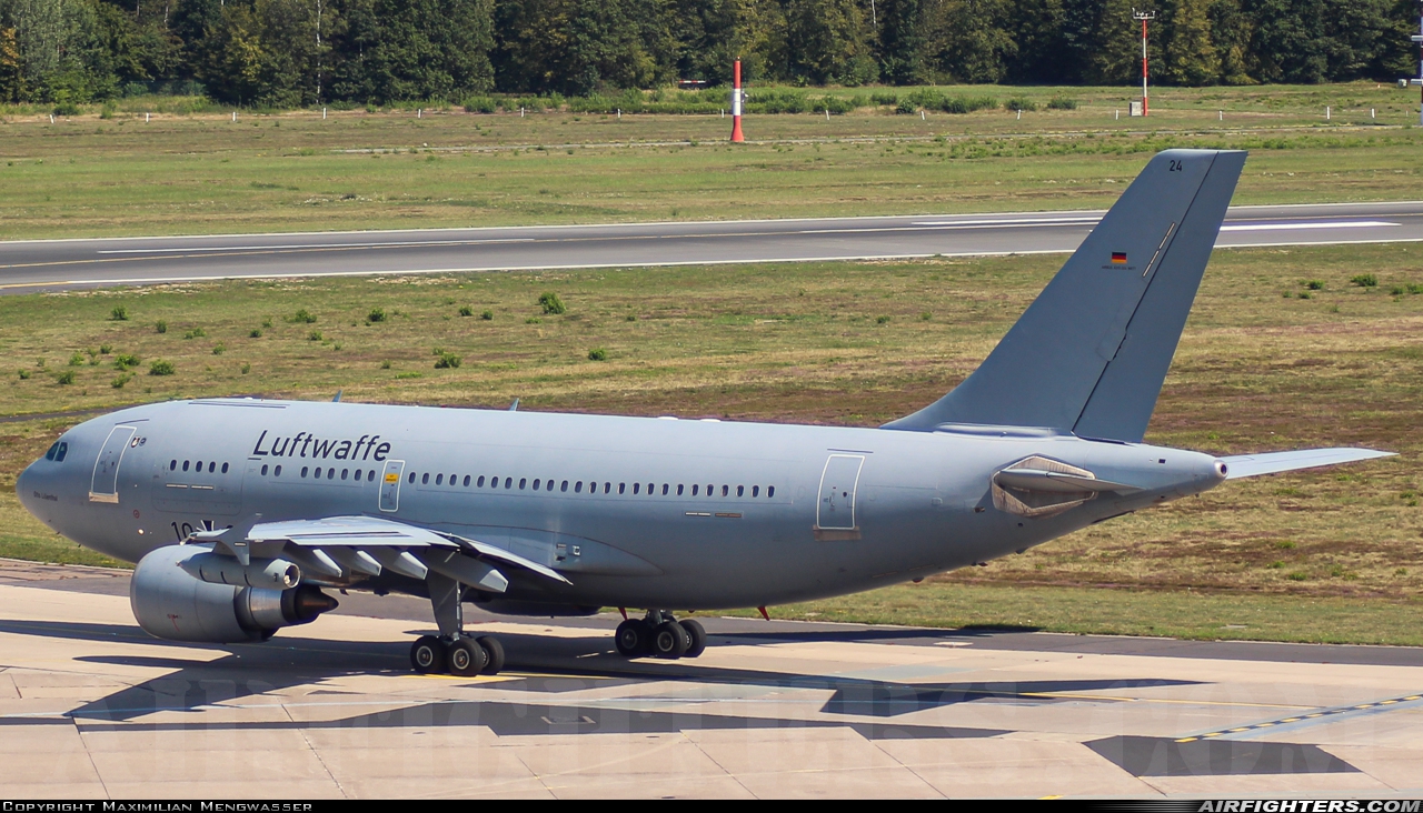 Germany - Air Force Airbus A310-304MRTT 10+24 at Cologne / Bonn (- Konrad Adenauer / Wahn) (CGN / EDDK), Germany
