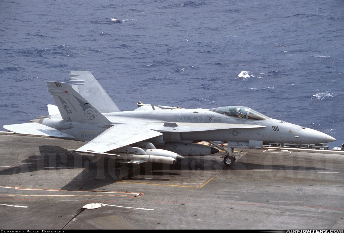 USA - Marines McDonnell Douglas F/A-18A Hornet 164240 at Off-Airport - Atlantic Ocean, International Airspace