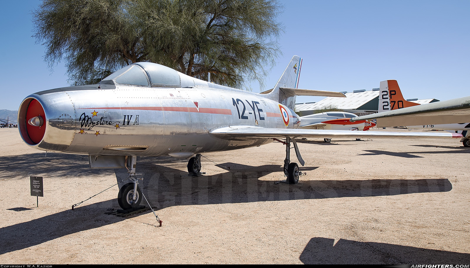 France - Air Force Dassault Mystere IVA 57 at Tucson - Pima Air and Space Museum, USA