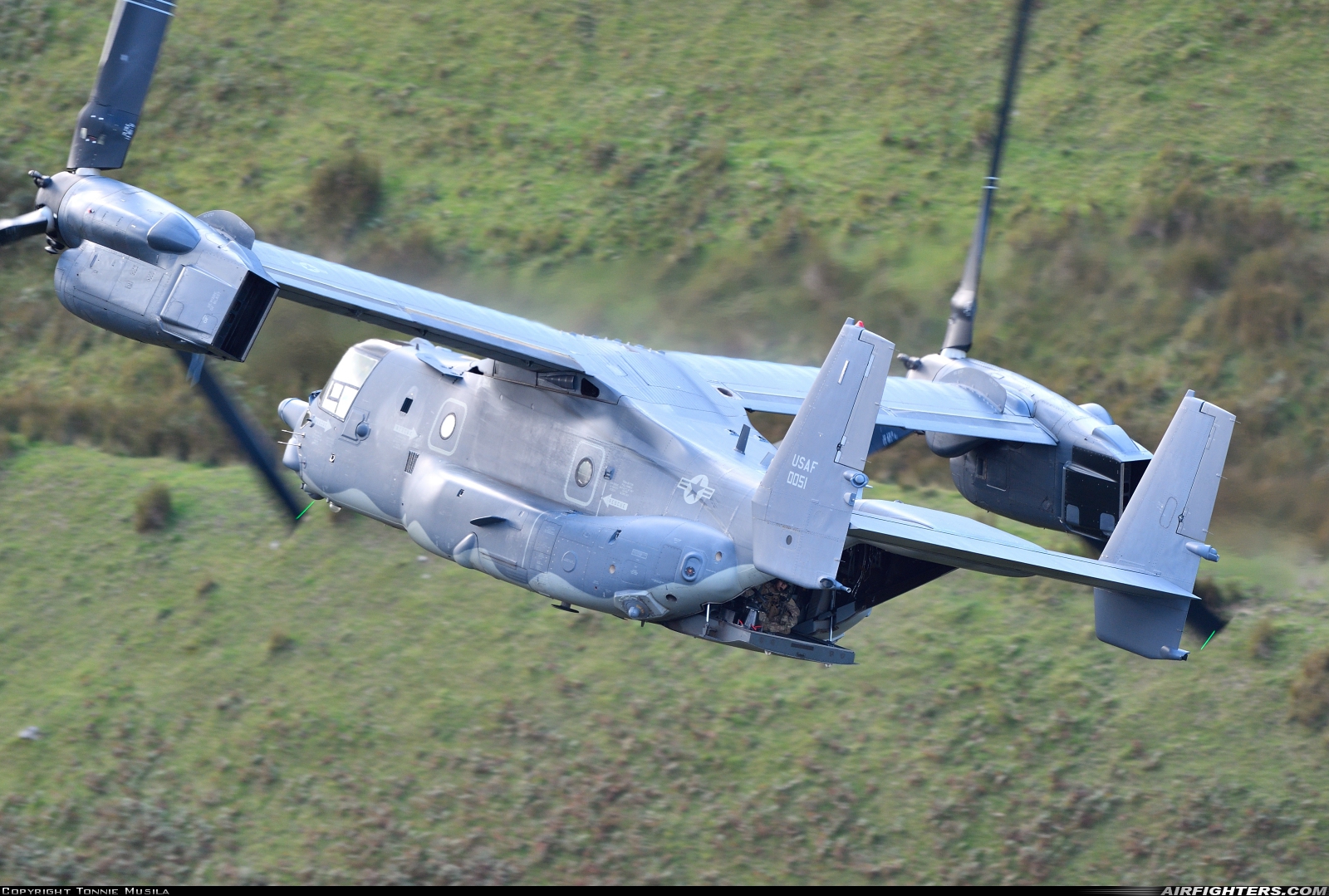 USA - Air Force Bell / Boeing V-22 Osprey 08-0051 at Off-Airport - Machynlleth Loop Area, UK