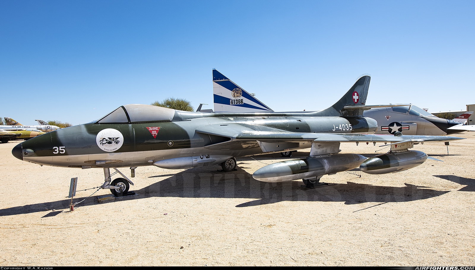 Switzerland - Air Force Hawker Hunter F58 J-4035 at Tucson - Pima Air and Space Museum, USA